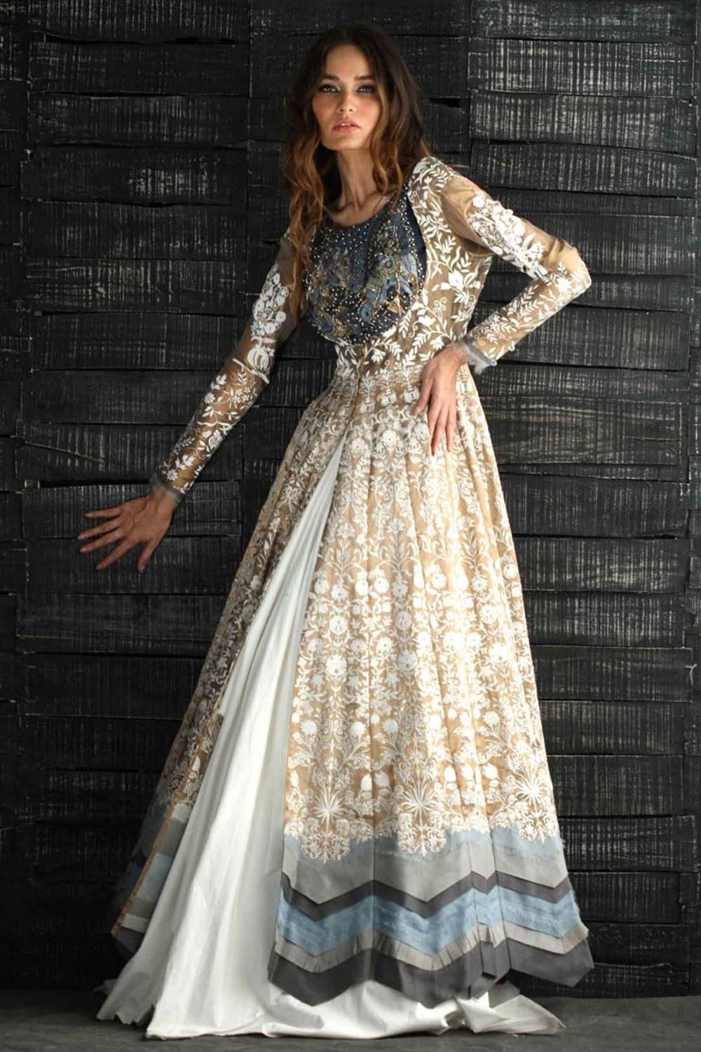 Anarkali Gown Heavy Formal Dress by Nida Azwer