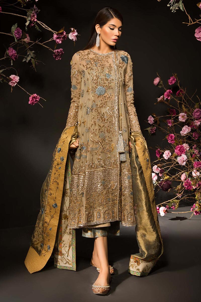 Angrakha Style Mehendi Outfit