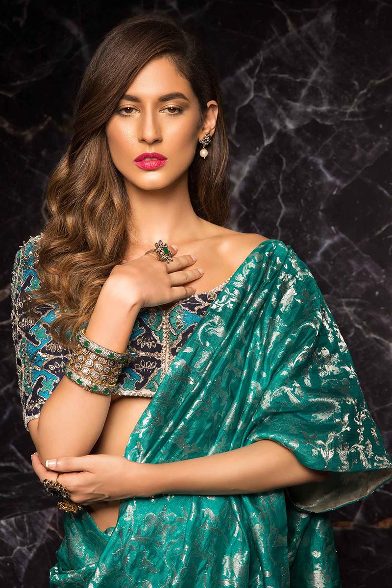 Mehendi Saree for Indian Wedding