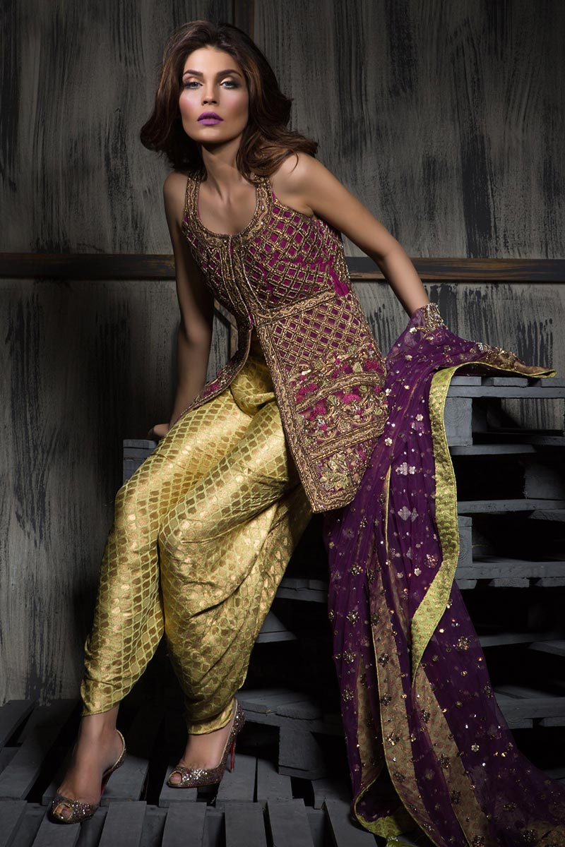 multi color mehendi outfit