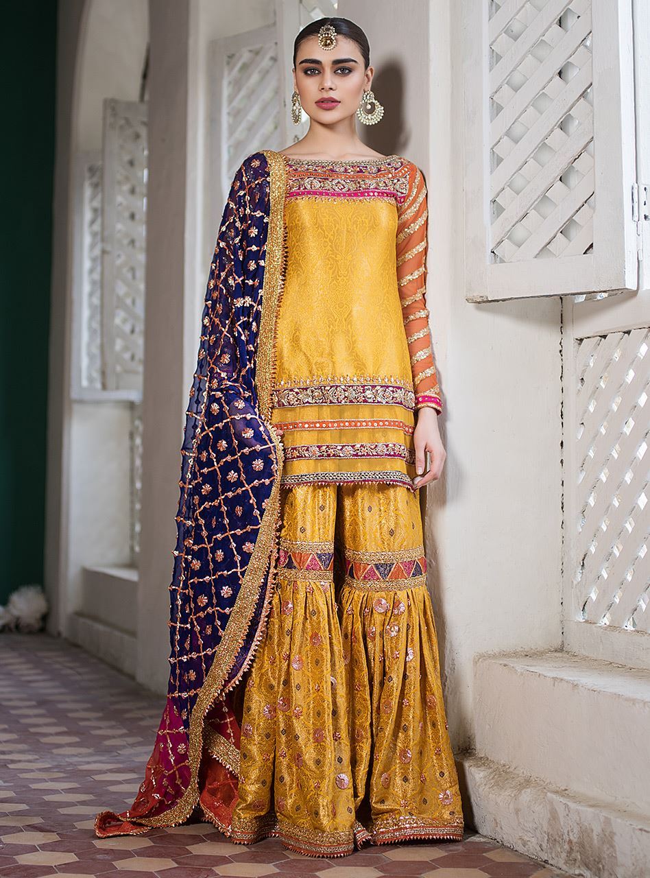 Yellow Mehndi Dress - Zainab Chottani Bridal Collection 2019