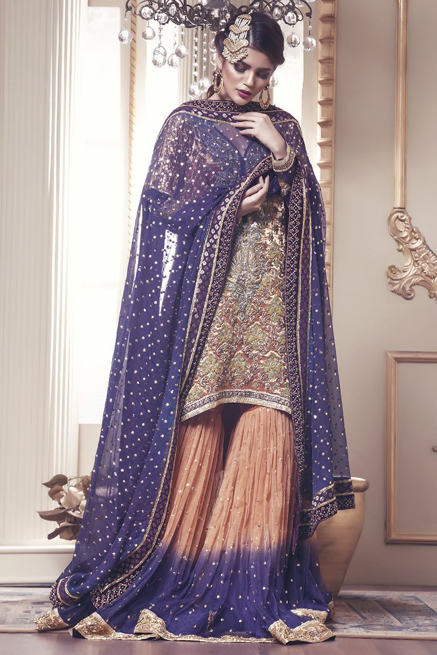 Mehndi dresses sharara simple