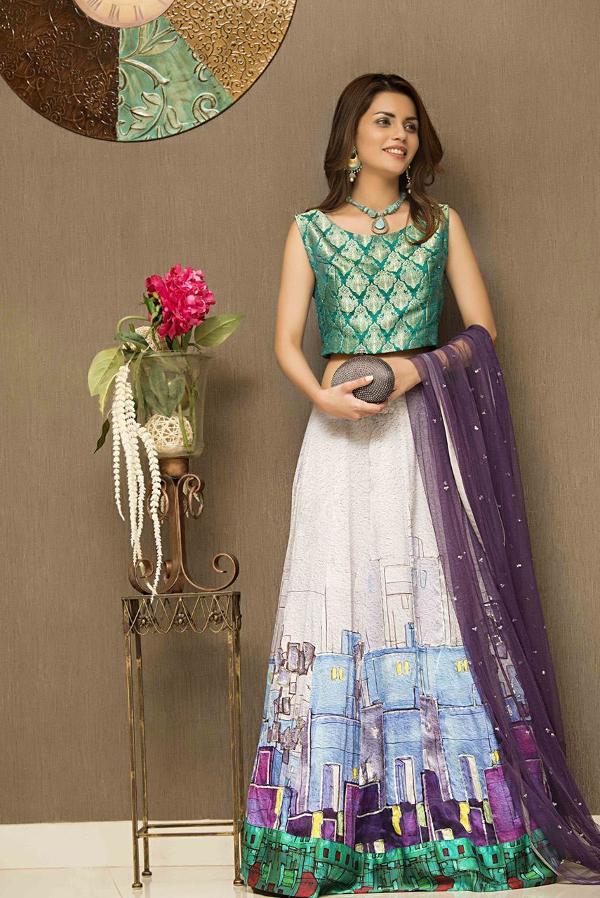 Simple Lehenga for Mehndi