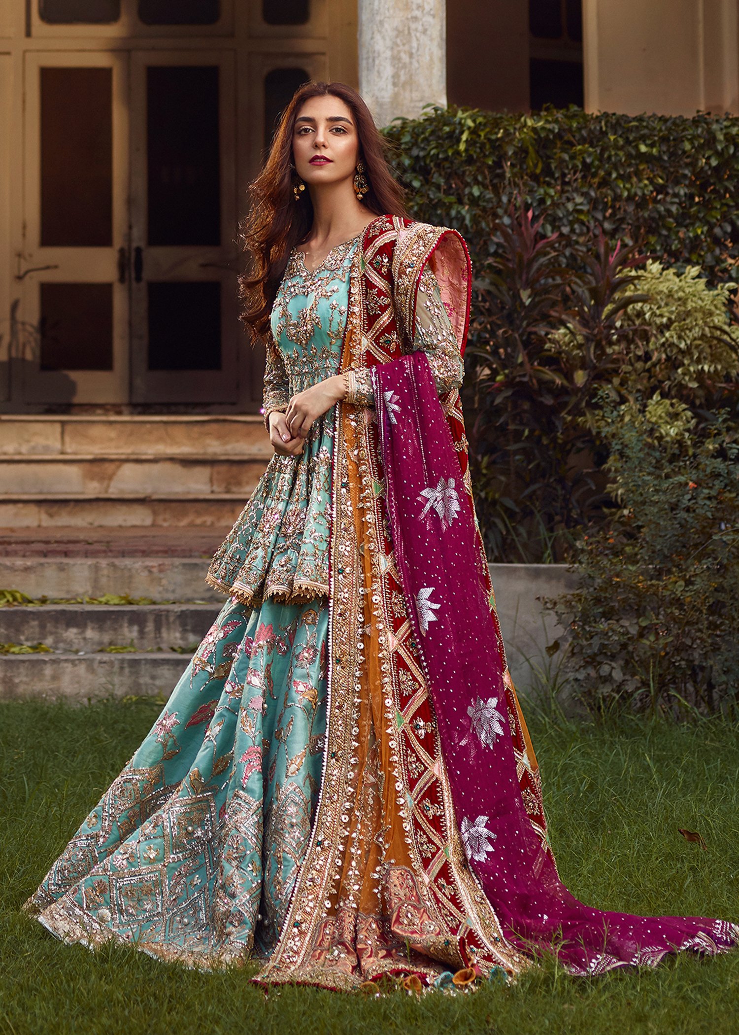 bridal mehndi dresses