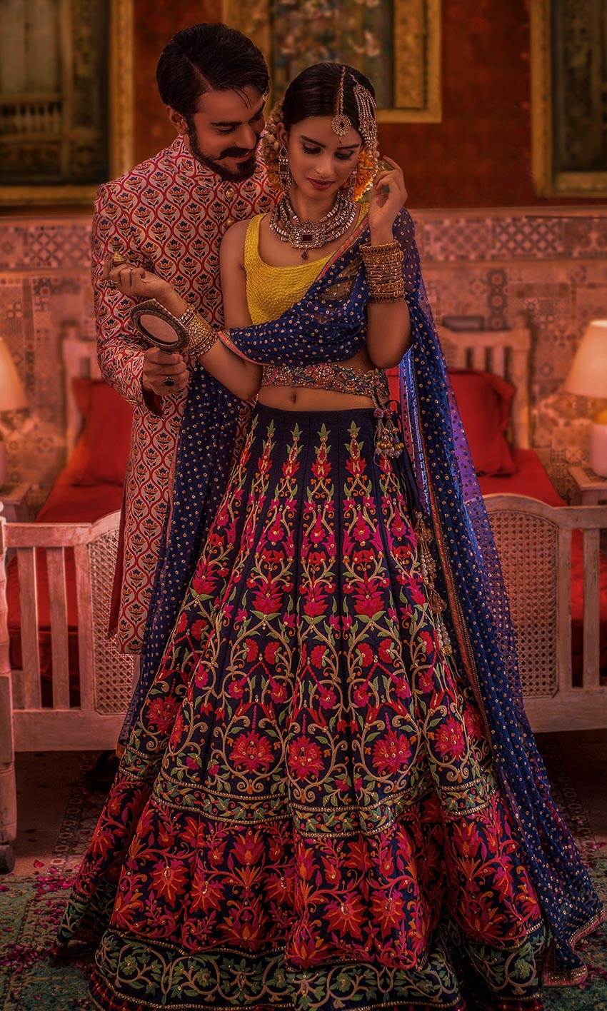 mehndi dress for bride