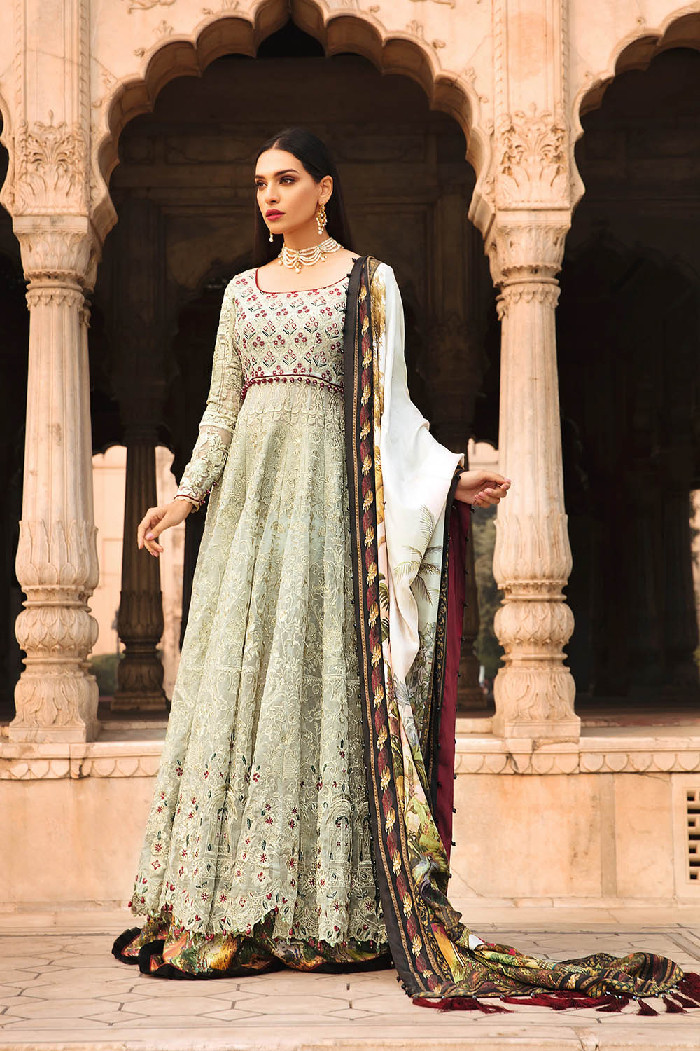 Anarkali Wedding Dress by Rungrez