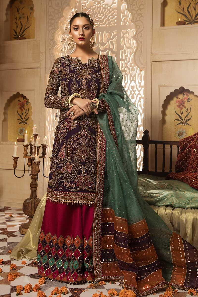 Embroidered Maria B Wedding Dress