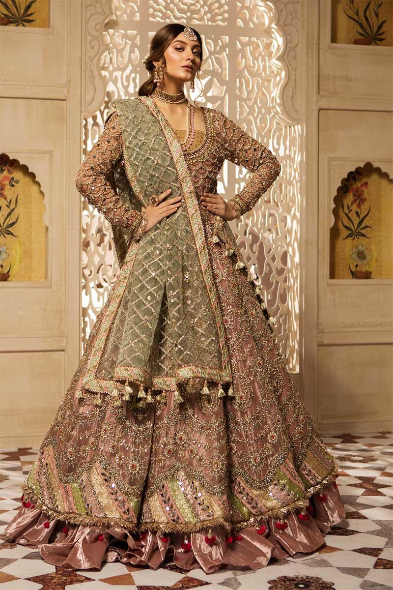 Mehndi Dresses By Maria B - Mehndi Collection 2021 With Prices