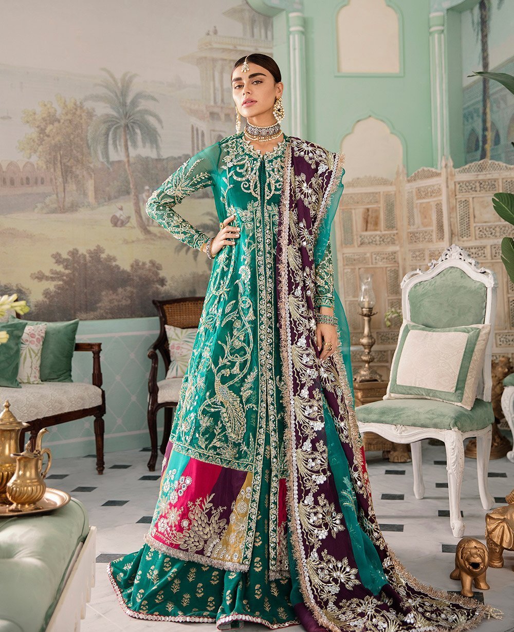green colour dress for mehndi by Republic Women Wear
